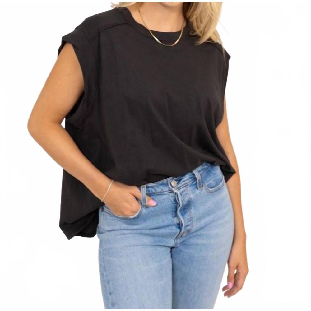 NEW KARLIE better with you muscle tee in black